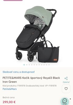 PETITE&MARS Kočík športový Royal3 Black Iron Green 2025 - 9