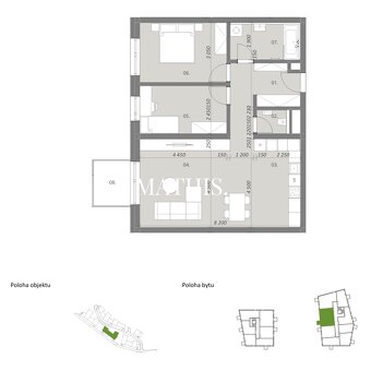 Na predaj 3 izbový byt v projekte BYTY DUO - 9