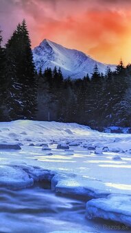 Fotoobraz; Kriváň vo farbe ľadu a ohňa - 9