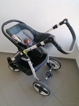 Kočík Kunert Libero (3 v1) šedo-sivý + isofix do auta - 9