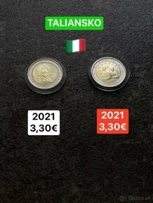 Euromince - pamätné dvojeurové mince Taliansko - 9