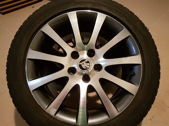 17'orig. ALU ŠKODA disky5x112 R17ET 45Continental 225/50 - 9