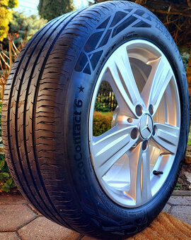 alu R17 5x112 orig. Mercedes, letné pneu 225/55 - 9