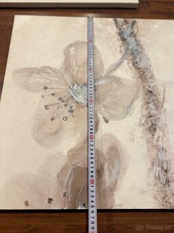 IKEA 3 veľké obrazy kvety - 9