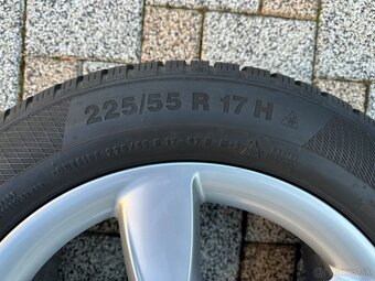 Hliníkové disky orig. Audi 5x112 R17 + Zimné pneumatiky - 9