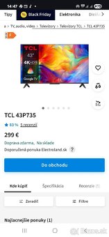 smart 4K televízor s uhlopriečkou 43" - 9