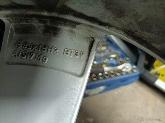 4ks alu disky orig. Audi 5x112 R18 letné 6mm 225/55 r18 - 9