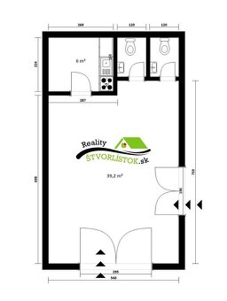 PRENÁJOM OBCHODNÝ / KOMERČNÝ PRIESTOR 50 m2 - 9