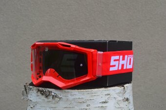 SHOT atv enduro prilba okuliare, červené - 9