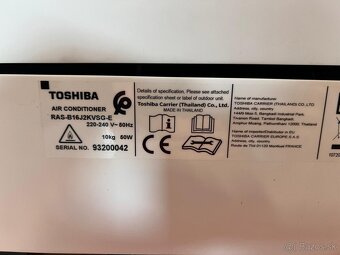 Klimatizácia TOSHIBA 3.5 Kw - 9