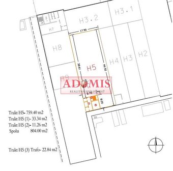ADOMIS - Prenájom skladových priestorov, 849m2, Košice - 9
