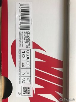 TENISKY NIKE AIR JORDAN 1 RETRO High OG EU 44 + darček - 9