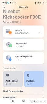 elektricka kolobezka Ninebot F30E - 9