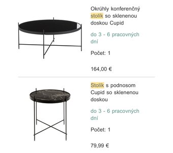 Elegantná čierna sada konferenčných stolíkov – moderný dizaj - 9