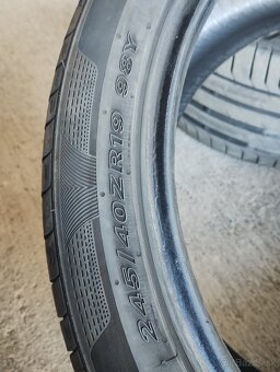 Letné pneu 245/40 ZR19 - 9