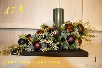 Vianočné vence a dekorácie - 9