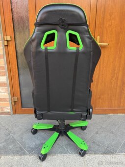 Herná stolička DXRacer KING modrá/zelená - 9