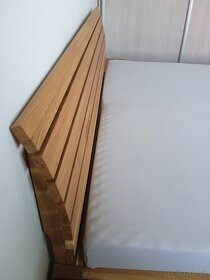 Dubová posteľ + rošty zdarma+ stolíky zdarma - 9