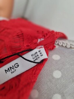 nové červené šaty Mango veľ. 36 - 9