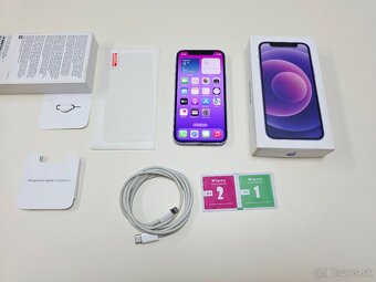 APPLE iPHONE 12 MINI 128GB PURPLE ,ZDRAVIE BATERKY 100% - 9