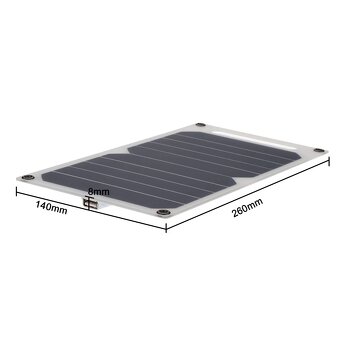 10W prenosny solarny panel/nabijacka s USB Portom - 9