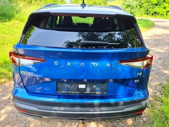 Škoda Enyaq iV 60,modrá RS metalíza,132kW,kamera,2021-tka - 9