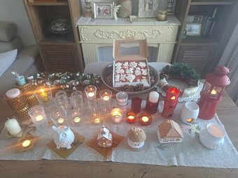 Vianočné svietniky na čajové sviečky mix - 9