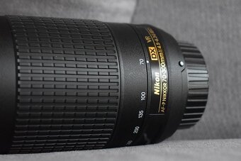 Nikkor 70 - 300 AF-P s VR stabil. - tele zoom objektiv nikon - 9