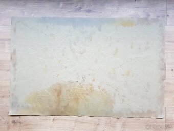 SHAUL KOSMAN - City in the rain (olejomalba) Expresionizmus - 9