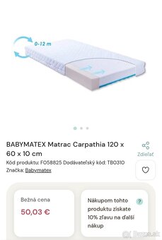 Detská postieľka + matrac - 9