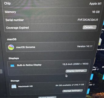 Macbook Air M1, 256gb, 16gb Ram, Space Grey - 9