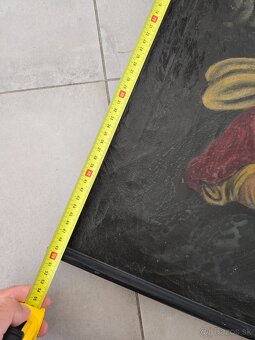 Starožitný obraz maľba na plátne - 9