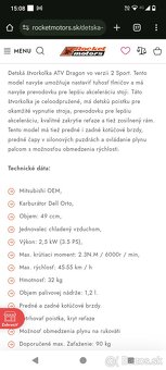 Detská benzínová štvorkolka - 9