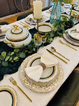 Nová pozlátená obedová súprava Thun pre 12 osôb-posielam - 9