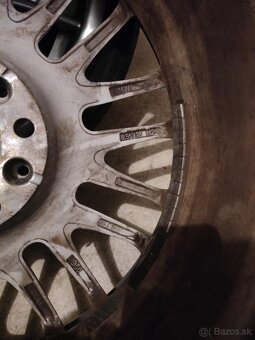 4ks alu disky orig. BMW 5x120 R18 dvojrozmer 7mm letné pneu - 9