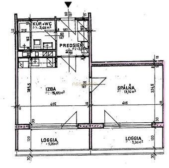 ASSENZIO – PRENAJOM – DVOJGARZONKA S DVOMA LOGGIAMI – JASOVS - 9