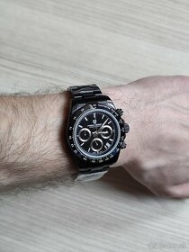 Luxusné hodinky - Pagani Design Black Silver 2 typy náramkov - 9