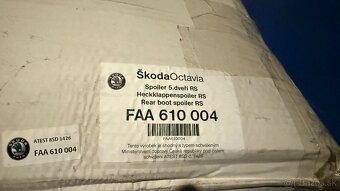 Predam spojler original SKODA octavia II RS - 9