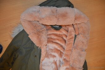 Dámska bunda s kožušinou - 9