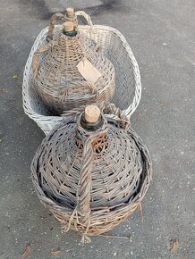 Prútený kôš, demižon. - 9