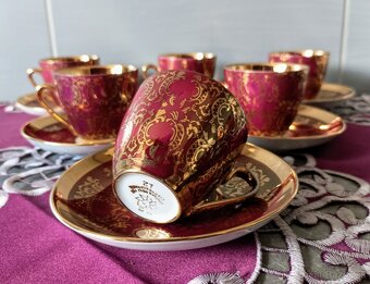 Porcelán šálky + podšálky czechoslovakia - 9