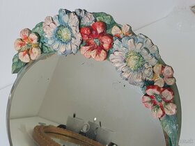Starožitne zrkadlo s kvetmi. Košice - 9