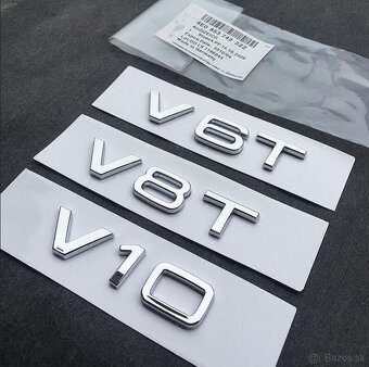 Napis logo AUDI V6T V8T oznacenie na blatnik - 9