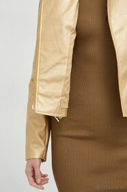 Guess dámska bunda, kožák, zlatá farba, prechodná - 9