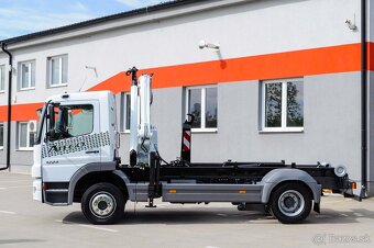 MERCEDES ATEGO1224 HÁKOVÝ NOSIČ KONTAJNEROV HYDRAULICKÁ RUKA - 9