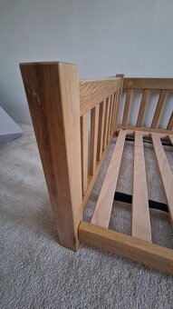 Dubová detská posteľ / postieľka - 9