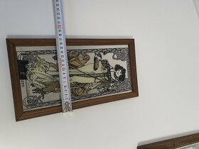 Maľované zrkadla Alfons Mucha - 4 ročne obdobia. Košice - 9