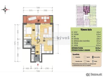 2 i byt + loggia, 4.p., pripravený na odovzdanie, Panoráma - 9
