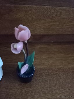 Keramika-džbán,tanier,zvonček a znam.Panna+kvetina - 9