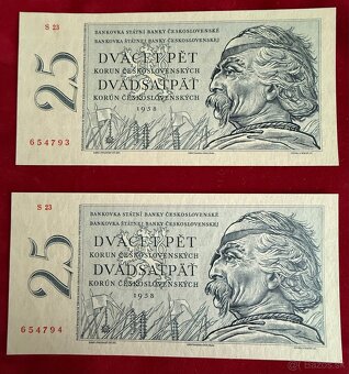 Československé bankovky UNC postupky za sebou - 9